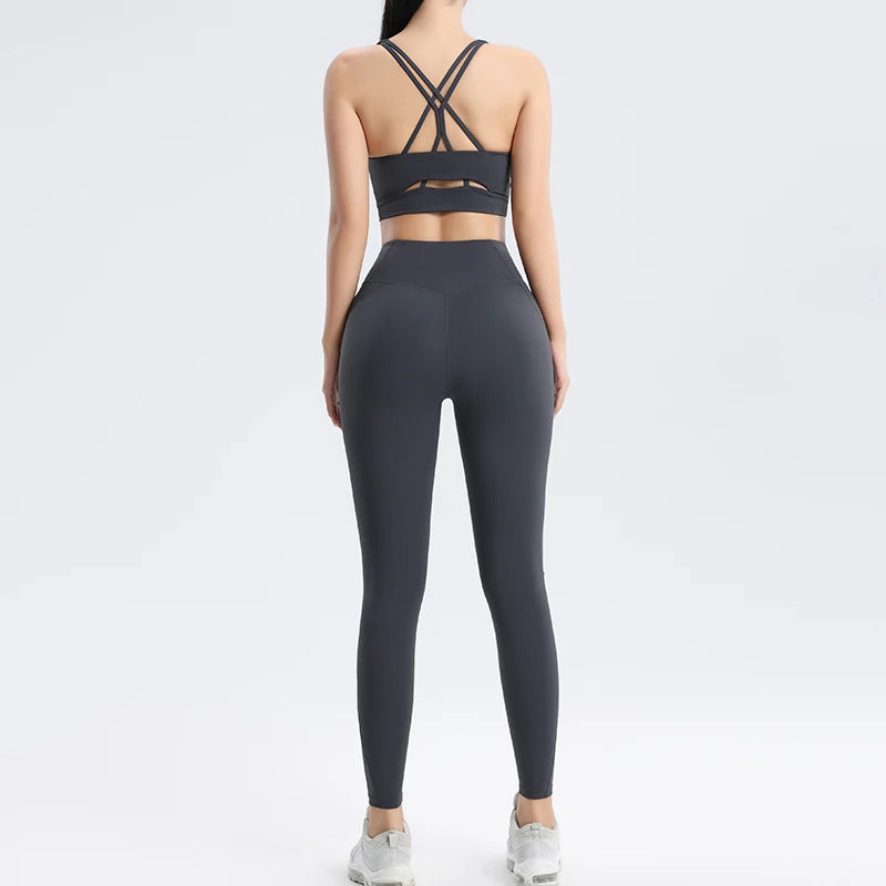 High-Quality LYCRA Yoga Suit | Sleeveless, Quick-Dry, Breathable, Versatile & Stylish Activewear