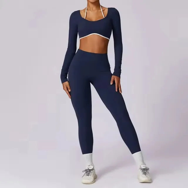 Women's Backless Gym Set | Anti-Pilling, Quick-Dry, Breathable, Chic Design