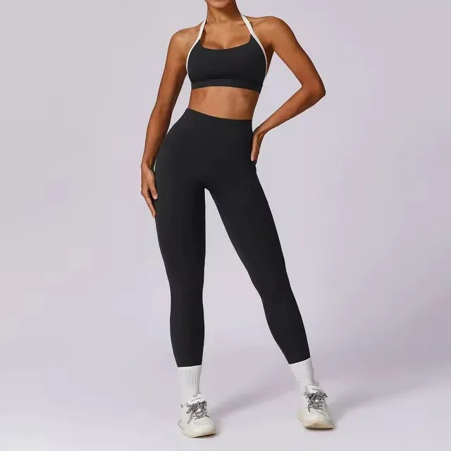 Women's Backless Gym Set | Anti-Pilling, Quick-Dry, Breathable, Chic Design