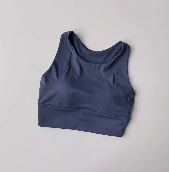 Full-Cup Yoga Fitness Bra | Breathable Nylon, High Support, Chemical-Free for Running & Workouts
