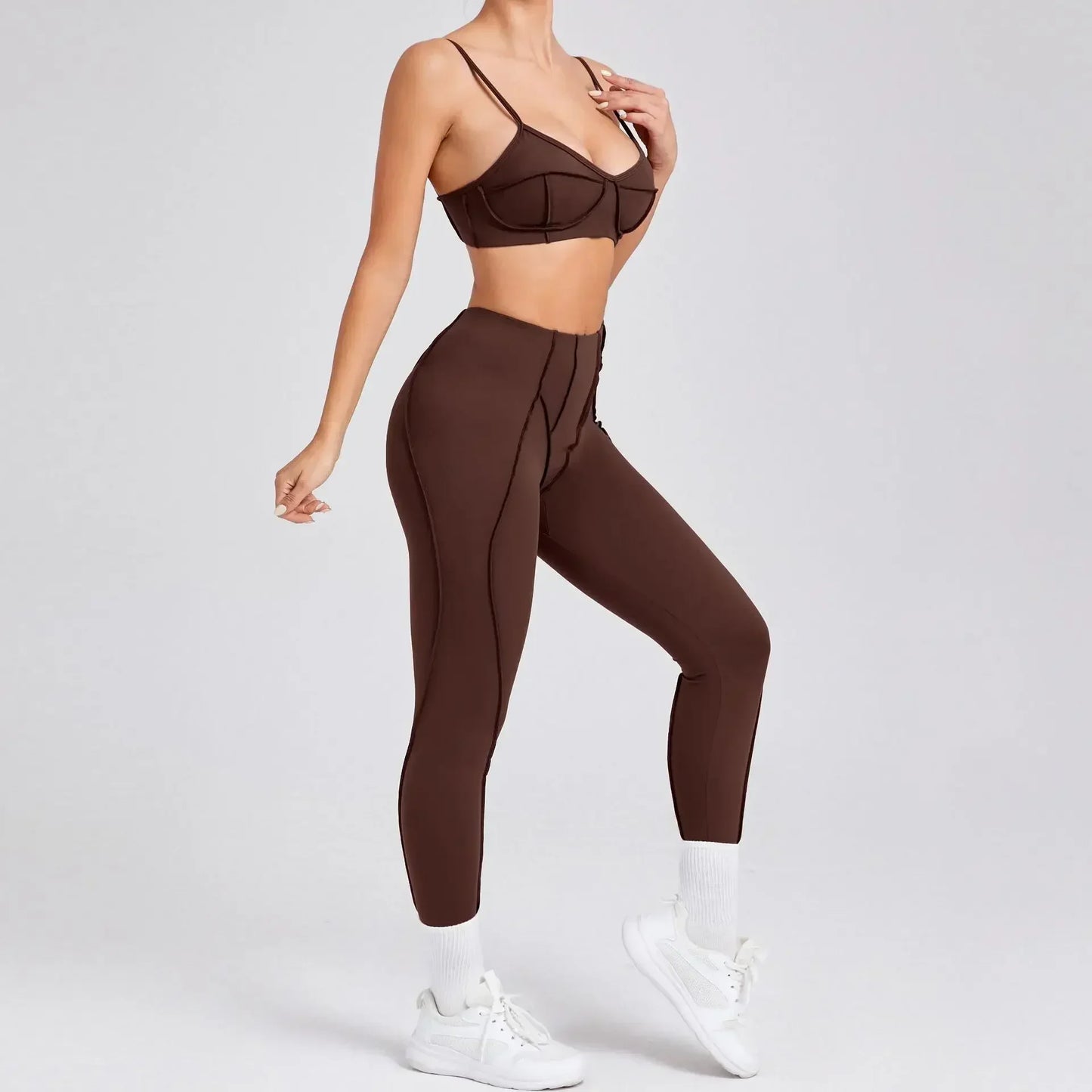Yoga Hip-Lifting Trouser Set | Premium LYCRA & Nylon, Quick-Dry, Breathable, Seamless Fit