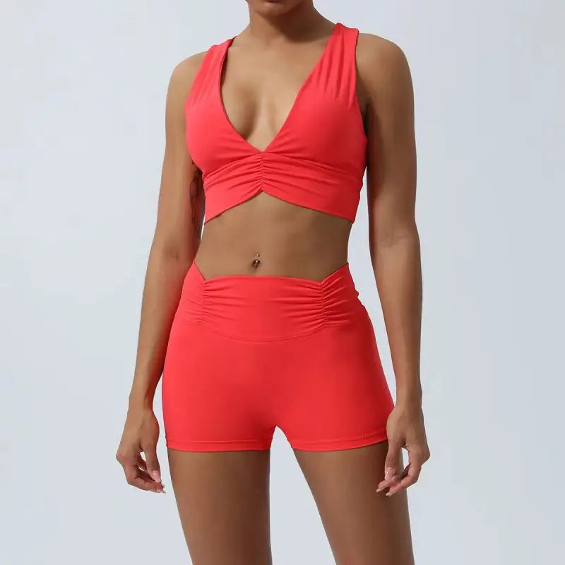 Breathable Yoga Outfit for Women | Nylon, Sleeveless, Quick-Dry, Chemical-Free, Comfortable Fit