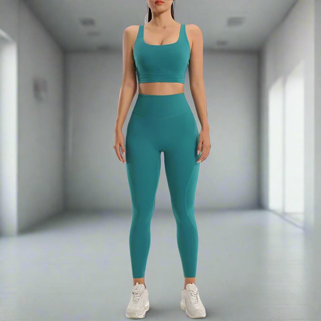 High-Quality LYCRA Yoga Suit | Sleeveless, Quick-Dry, Breathable, Versatile & Stylish Activewear