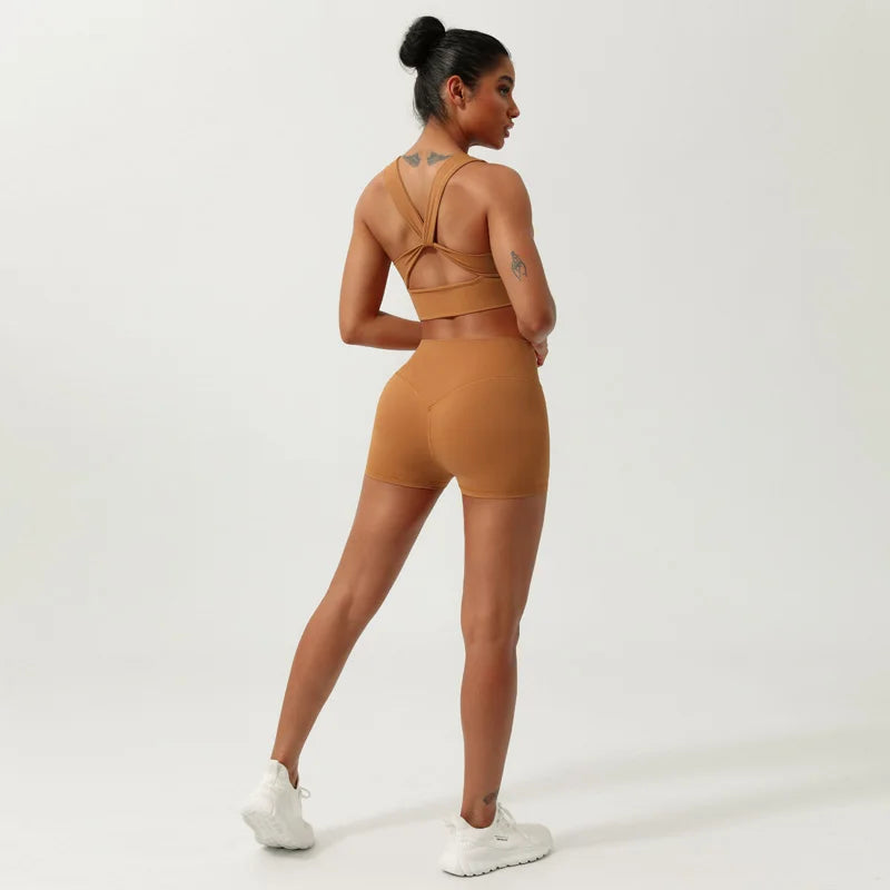 Breathable Yoga Outfit for Women | Nylon, Sleeveless, Quick-Dry, Chemical-Free, Comfortable Fit