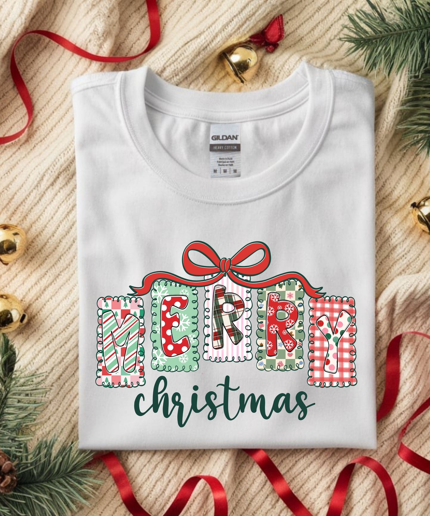2-Pack Women’s T-Shirt Bundle | Merry Christmas & “Brave Strong Loved Enough Fearless Beautiful” Empowerment Tees