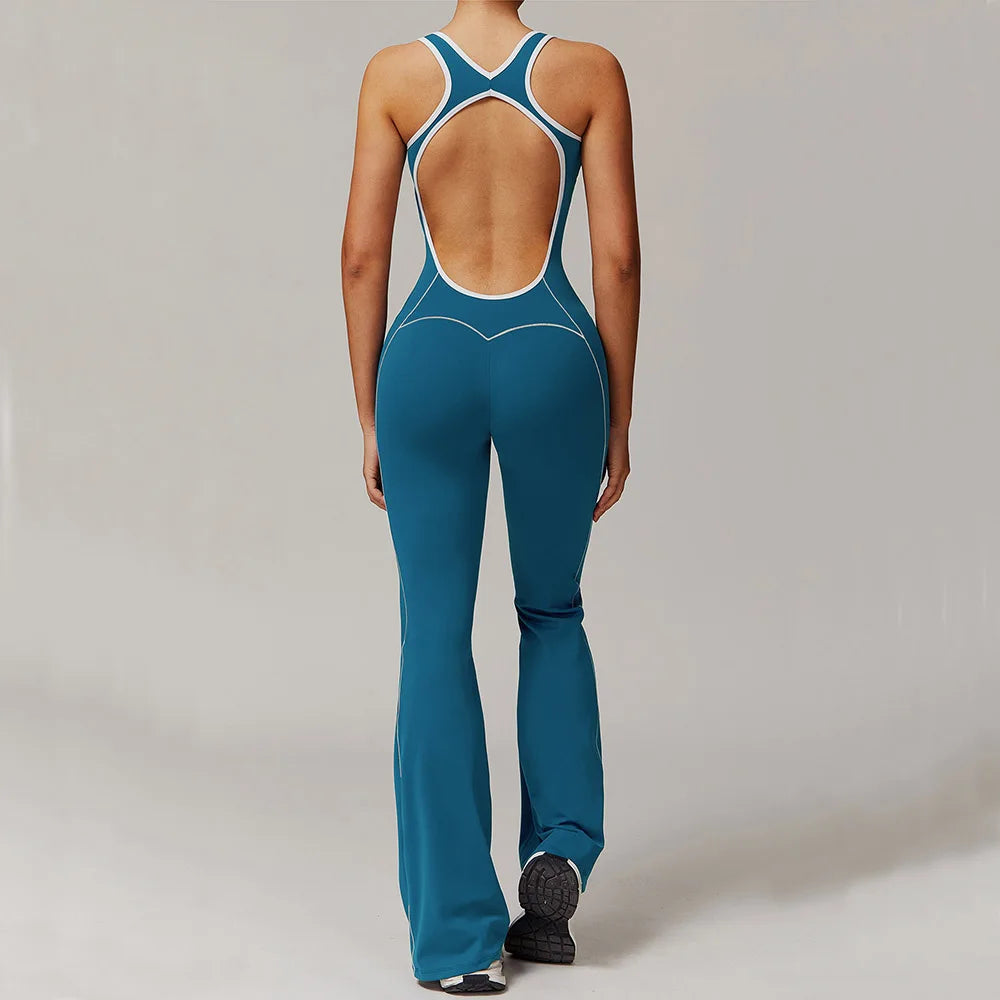 Women's Yoga Jumpsuit | Breathable Nylon/Spandex, Sleeveless, Quick-Dry, Safe & Versatile
