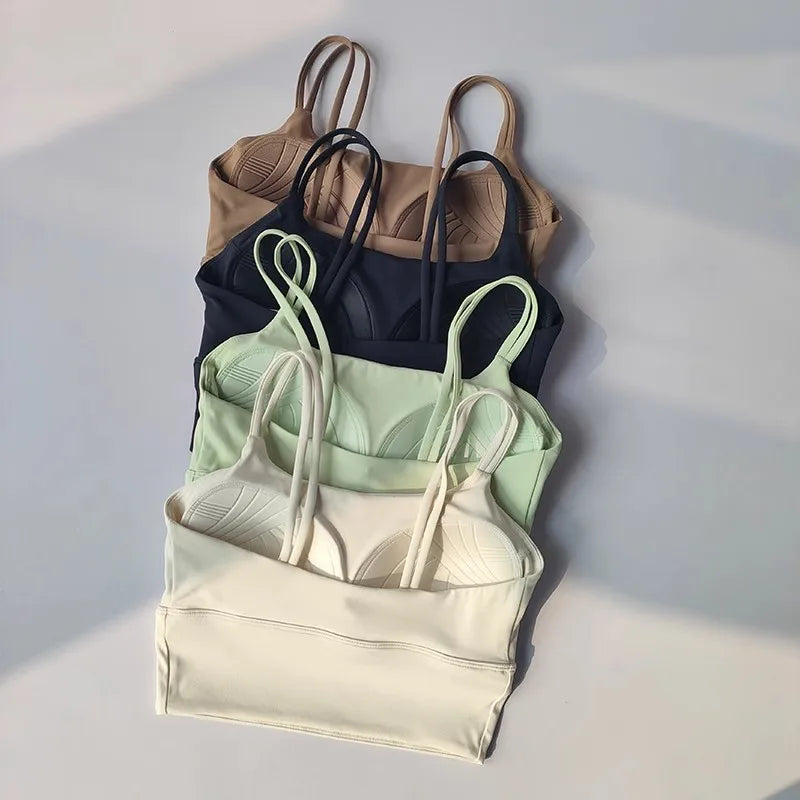 Yoga Camisole | Nylon Spandex, Seamless, Breathable, Full Cup, Lightweight & Comfortable