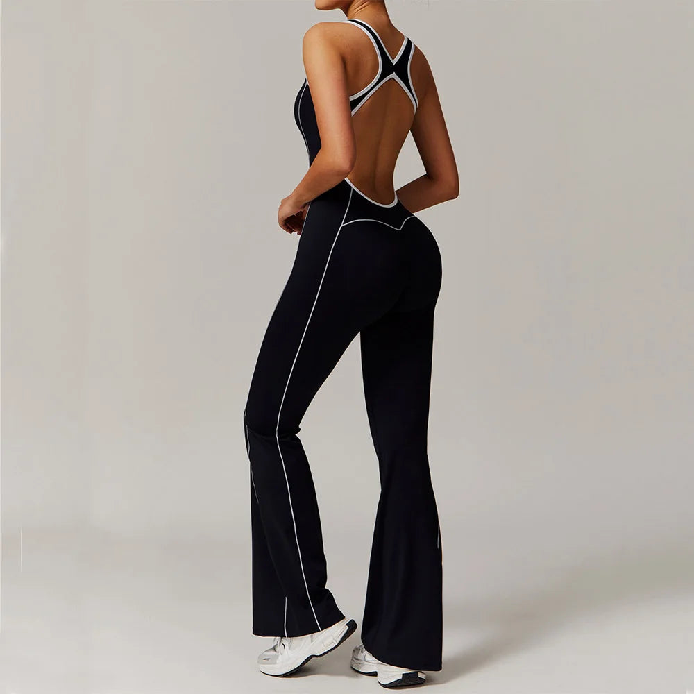Women's Yoga Jumpsuit | Breathable Nylon/Spandex, Sleeveless, Quick-Dry, Safe & Versatile
