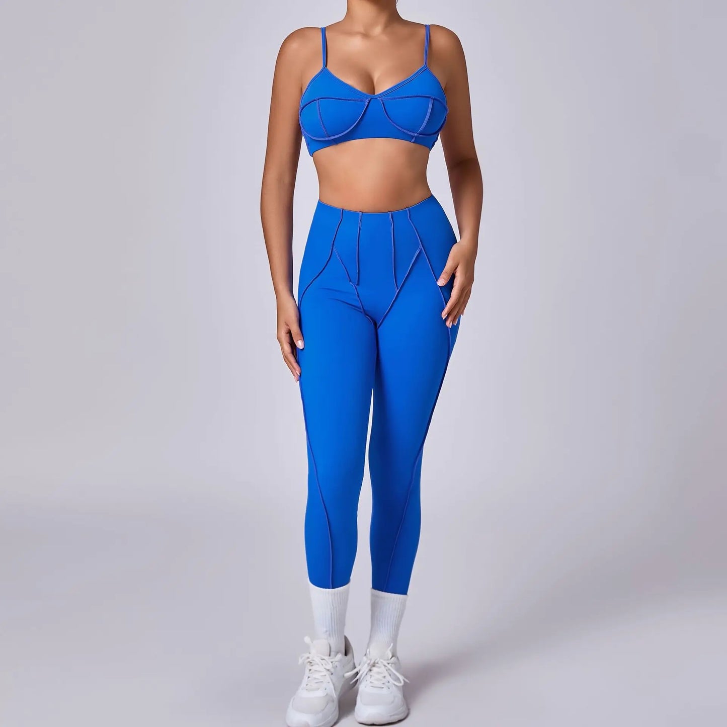 Yoga Hip-Lifting Trouser Set | Premium LYCRA & Nylon, Quick-Dry, Breathable, Seamless Fit
