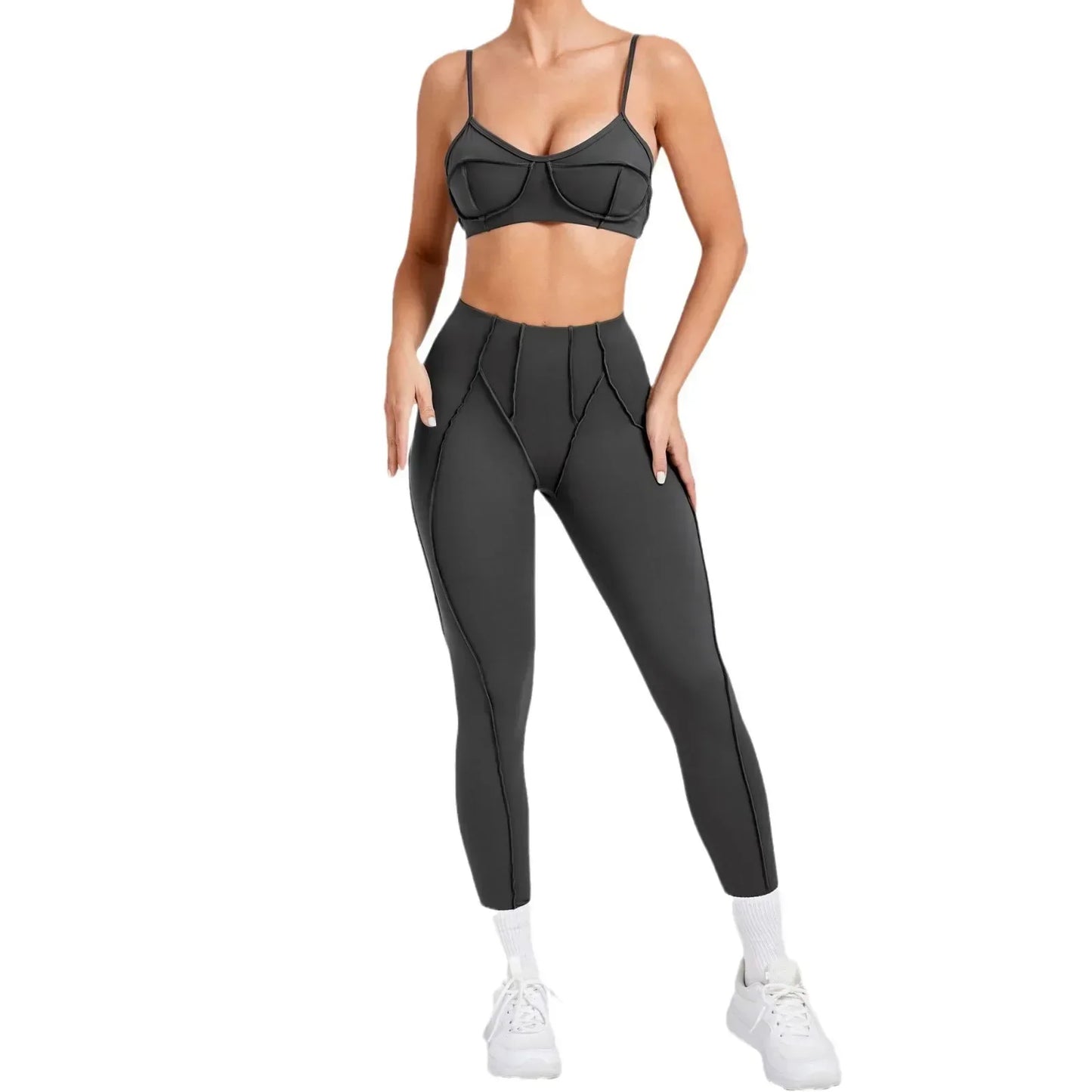 Yoga Hip-Lifting Trouser Set | Premium LYCRA & Nylon, Quick-Dry, Breathable, Seamless Fit