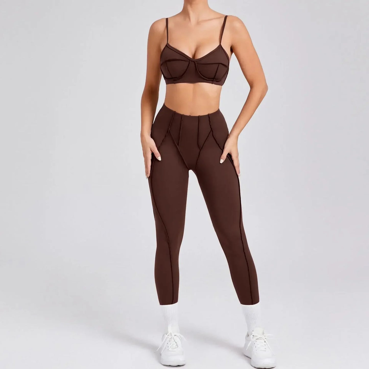 Yoga Hip-Lifting Trouser Set | Premium LYCRA & Nylon, Quick-Dry, Breathable, Seamless Fit