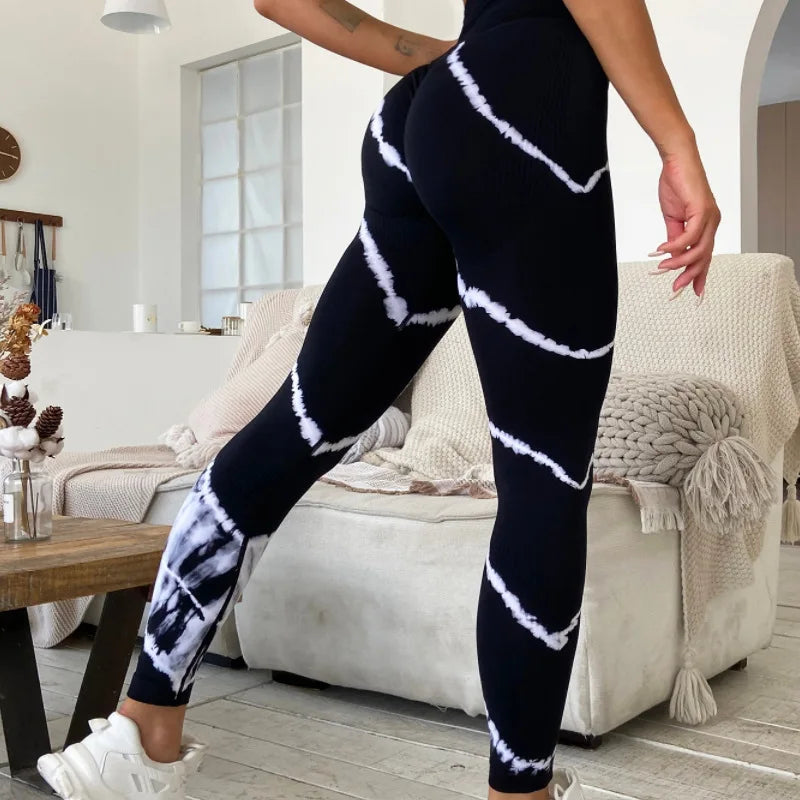 Seamless High-Waisted Leggings | Polyester & Nylon, Booty Lifting, All-Season Comfort