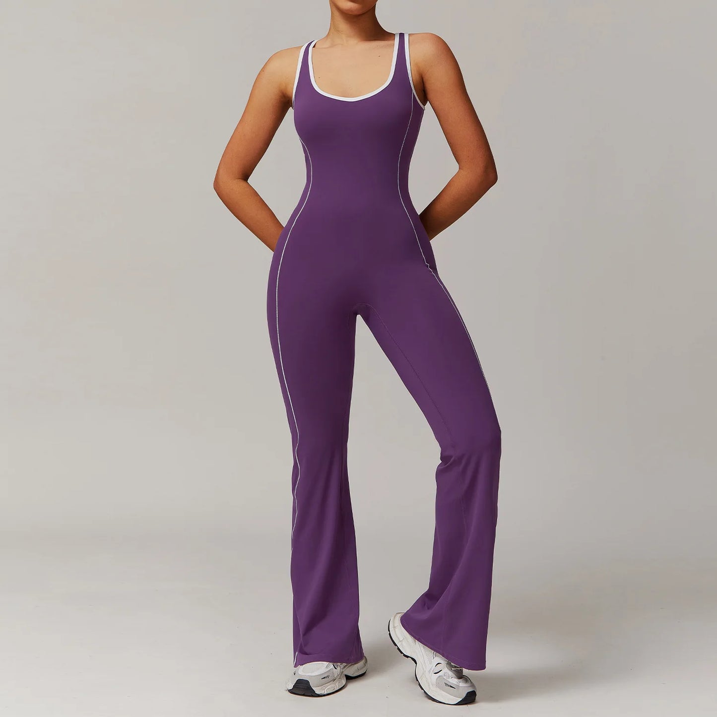 Women's Yoga Jumpsuit | Breathable Nylon/Spandex, Sleeveless, Quick-Dry, Safe & Versatile