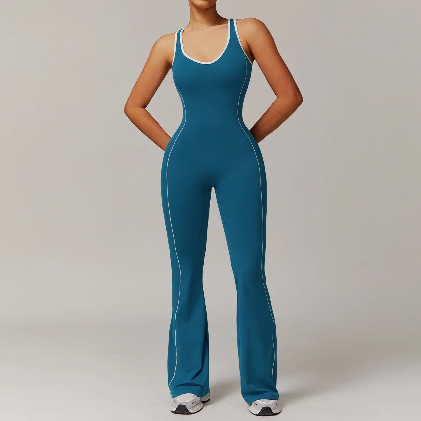 Women's Yoga Jumpsuit | Breathable Nylon/Spandex, Sleeveless, Quick-Dry, Safe & Versatile